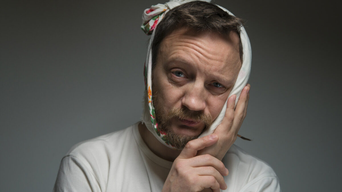 miserable man suffering from toothache