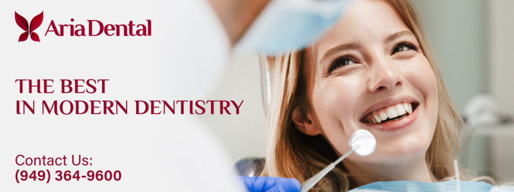 contact Aria Dental Care on (949) 364-9600