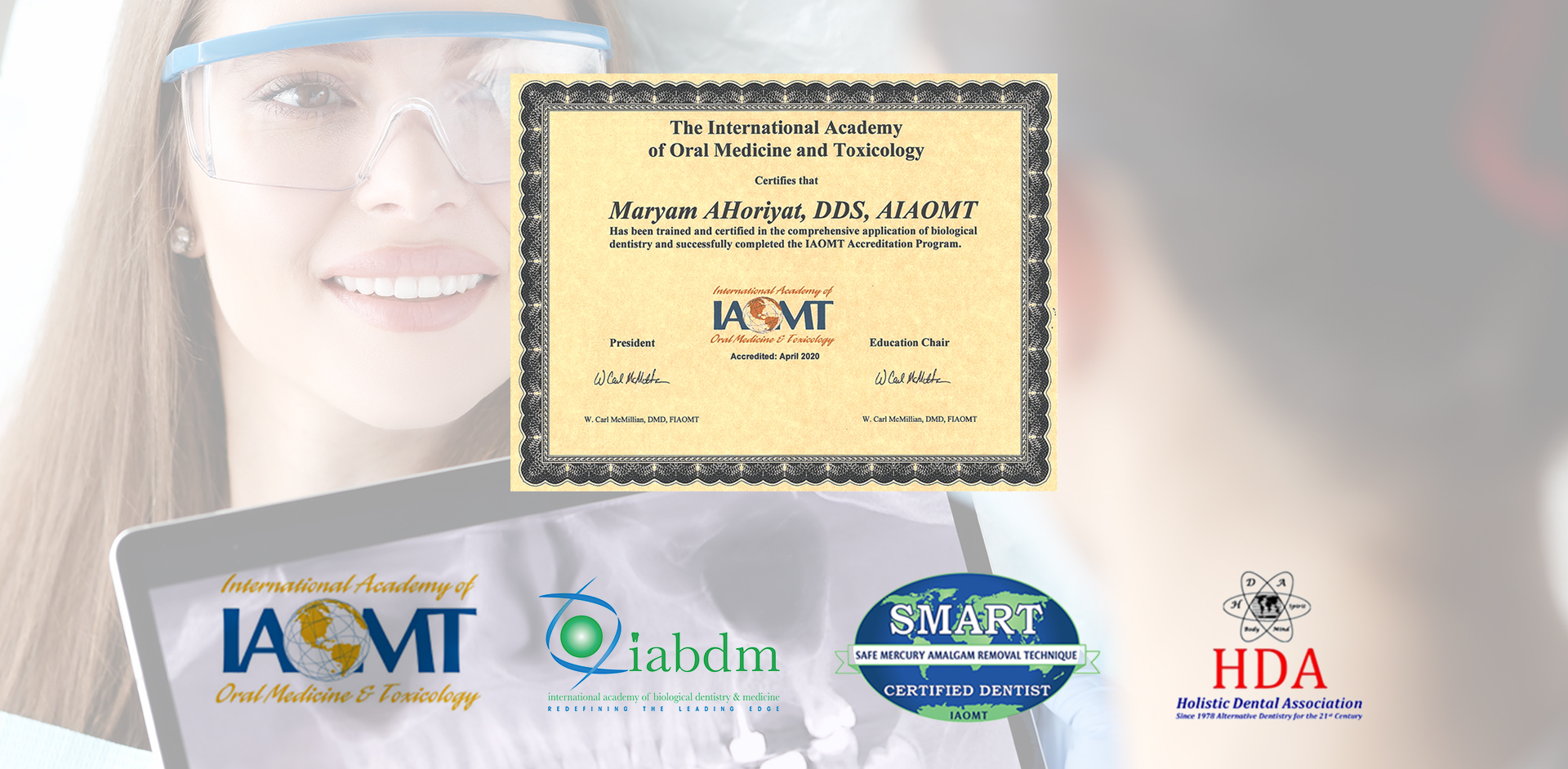 IAOMT certificate