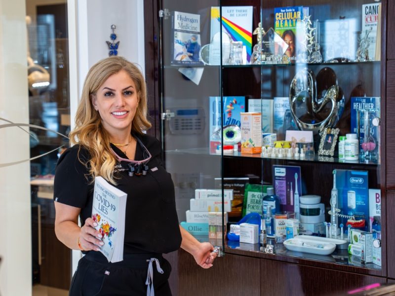 Ozone Therapy 4 Dr Horiyat holding book